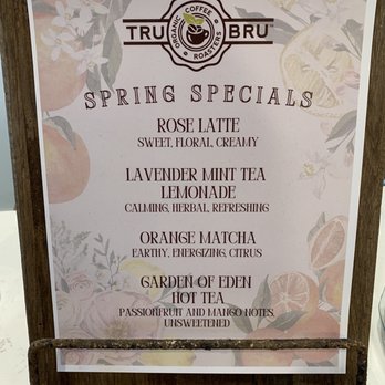 Tru Bru Coffee - Spring specials - Coffee & Tea Near Me - Henderson, Nevada