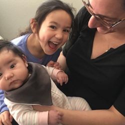 Breastfeeding and Babies - Lisa with our first Ana that she helped me nurse for 3 years as well as our second Luna who also nursed for almost 3 years!