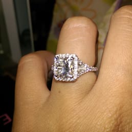 My customized French Halo in Plantinum setting by McGiverns Diamonds. My customized French Halo in Plantinum setting by McGiverns Diamonds.