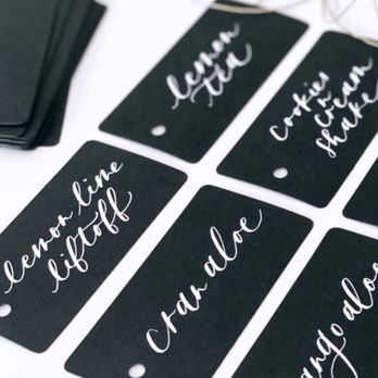 Paper Cliché - Tags for an event! So beautiful - Calligraphy Near Me Paper Cliché - Tags for an event! So beautiful - Calligraphy Near Me