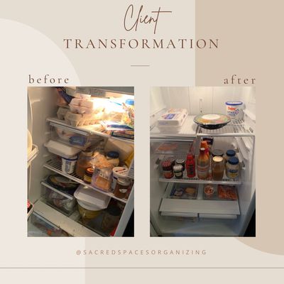 Refrigerator Deep Clean & Organization - This was for a deep clean & organization of a refrigerator. Refrigerator Deep Clean & Organization - This was for a deep clean & organization of a refrigerator.