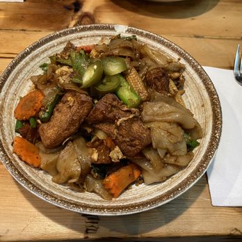OBAO - My "vegan" pad see-ew cooked with egg... - Asian Fusion Near Me - New York, New York
