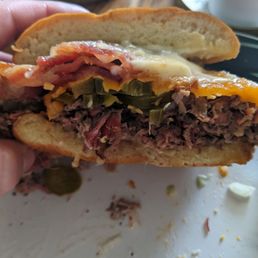 Sliced Brisket Sandwich