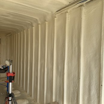 Precision Insulation and Coatings - Closed cell spray foam insulation in a box truck in Ankeny Iowa - Insulation Installation Near Me - Elkhart, Iowa Precision Insulation and Coatings - Closed cell spray foam insulation in a box truck in Ankeny Iowa - Insulation Installation Near Me - Elkhart, Iowa
