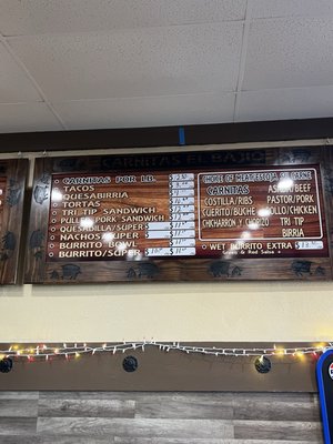 Menu photo 1 Carnitas El Bajio Stockton, CA