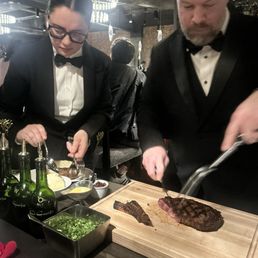 Table side Baked potato and ribeye