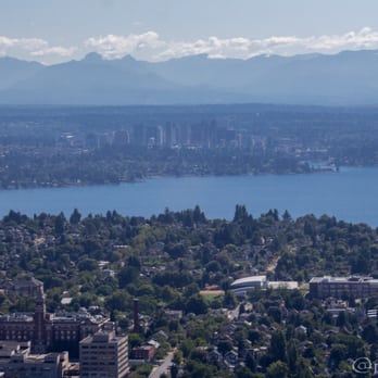 Sky View Observatory - Looking east towards Bellevue and the Cascades - Observatories Near Me - Seattle, Washington