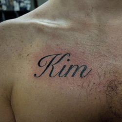 Infinity Tattoo - A wording tattoo done by our apprentice Mikayla
