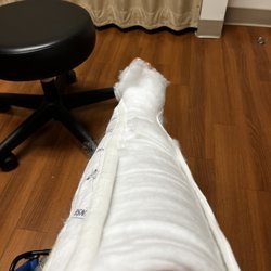 Jacksonville Orthopaedic Institute - San Marco - First of three casts being removed.