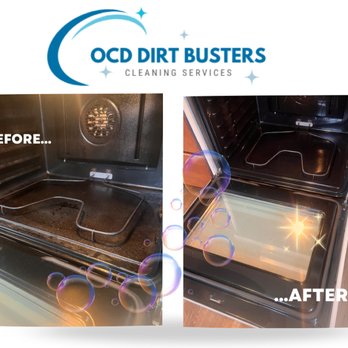 OCD Dirt Busters - Before and after residential oven deep cleaning in Goshen NY. We tackle built-up grease and grime so your kitchen feels fresh again. - Home Cleaning Near Me - New Hampton, New York