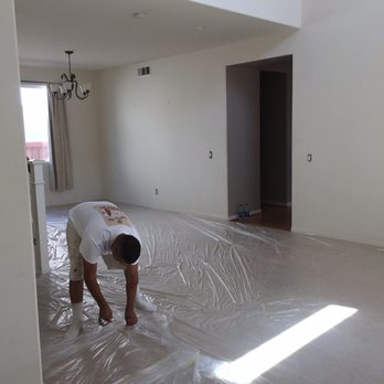 Elite Custom Painting & Decorating - The guys prepping the room to be painted. - Painters Near Me - Beaumont, California