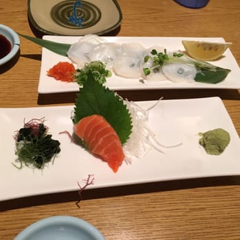 Sushi Tomi - (Above) octopus flown in from Tsukiji and (below) the last piece of salmon sashimi - Sushi Bars Near Me - Mountain View, California Sushi Tomi - (Above) octopus flown in from Tsukiji and (below) the last piece of salmon sashimi - Sushi Bars Near Me - Mountain View, California