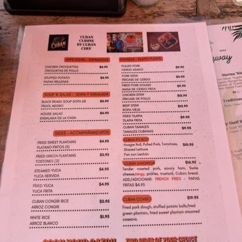The Cuban - Menu - Cuban Near Me - Corpus Christi, Texas