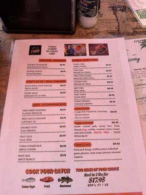 Menu photo 1 The Cuban Corpus Christi, TX