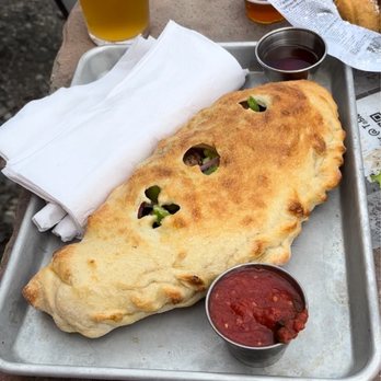MainStage Brewing - Supreme Calzone - Breweries Near Me - Lyons, Colorado