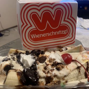 Wienerschnitzel - Candy banana split - Hot Dogs Near Me - Tempe, Arizona Wienerschnitzel - Candy banana split - Hot Dogs Near Me - Tempe, Arizona