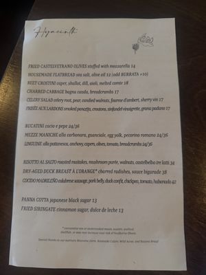 Menu photo 1 Hyacinth Saint Paul, MN