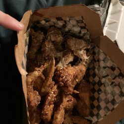 Bayou Hot Wings - Bayou hot boy and garlic parm