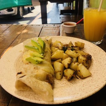 Café de Ciudad - Breakfast burrito!!!! So very good! - Mexican Near Me - Cabo San Lucas, BCS