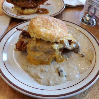 Pine State Biscuits - Reno - The Reggie. Biscuit, gravy, cheese, bacon and fried chicken - Breakfast & Brunch Near Me - Reno, Nevada Pine State Biscuits - Reno - The Reggie. Biscuit, gravy, cheese, bacon and fried chicken - Breakfast & Brunch Near Me - Reno, Nevada