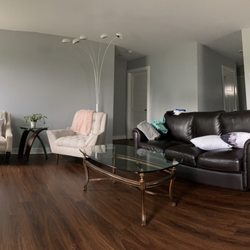 Babes N Brushes - Living room, hallway newly painted.