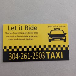 Let It Ride Taxi - Taxi service card