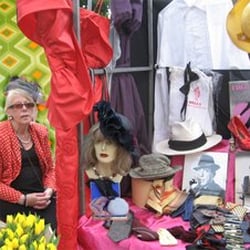 Greenwich Clocktower Market - Lizzie's vIntage hat stall at Greenwich's Clocktower Market.