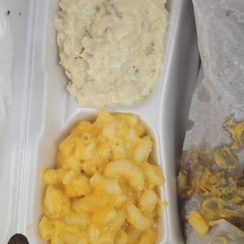 Brad's Bar-B-Que - Sides: Mac N Cheese & Potato Salad - Barbeque Near Me - Oxford, Alabama