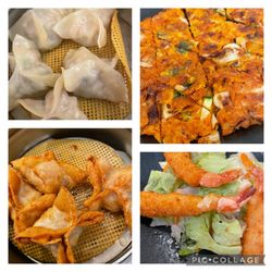 Hanmi - 4 Vorspeisen zum Beispiel Kimchi Pfannkuchen / 4 Appetizer