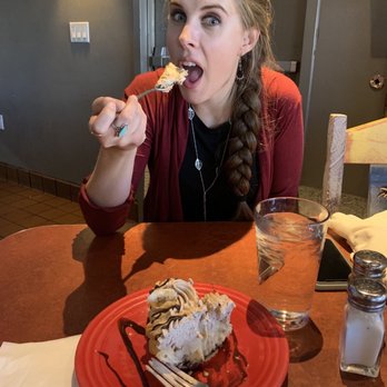 The Range Cafe - Me eating the pie!! - Mexican Near Me - Albuquerque, New Mexico