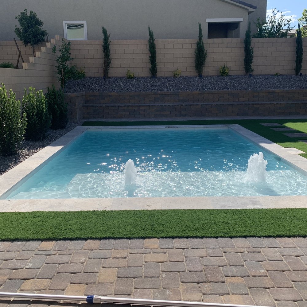 Pools R Us - Our beautiful pool!! 6 inch Wet Deck, two bubblers, 5ft deep. - Pool & Hot Tub Service Near Me - Las Vegas, Nevada Pools R Us - Our beautiful pool!! 6 inch Wet Deck, two bubblers, 5ft deep. - Pool & Hot Tub Service Near Me - Las Vegas, Nevada