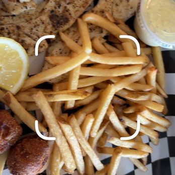 Sand Bar Kitchen and Tavern - Grilled grouper basket - Bars Near Me - Eastpoint, Florida