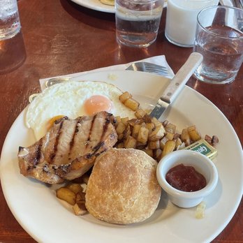 Counter Cafe West Campus - Pork Chops and Eggs - Breakfast & Brunch Near Me - Austin, Texas