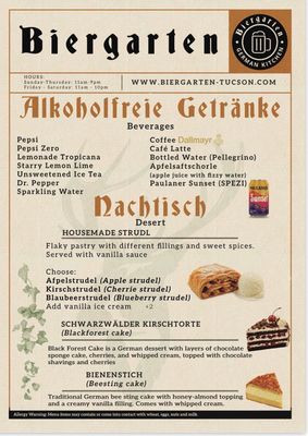 Menu photo 5 Biergarten Tucson, AZ Menu photo 5 Biergarten Tucson, AZ