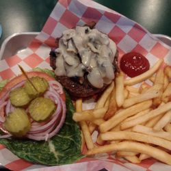 East Acre Pub and Grub - Shroom and Swiss Burger