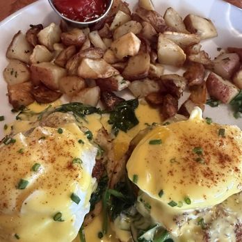 The Beachcomber Cafe - Crabcake Benedict - Seafood Near Me - Newport Beach, California The Beachcomber Cafe - Crabcake Benedict - Seafood Near Me - Newport Beach, California