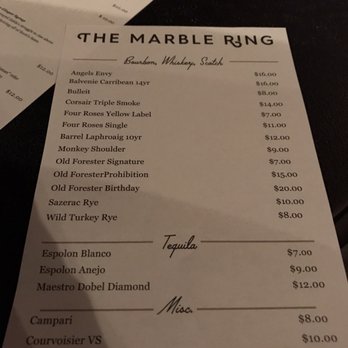 The Marble Ring - Cocktail Bars Near Me - Birmingham, Alabama The Marble Ring - Cocktail Bars Near Me - Birmingham, Alabama