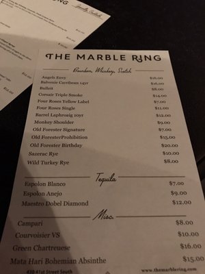 Menu photo 7 The Marble Ring Birmingham, AL Menu photo 7 The Marble Ring Birmingham, AL