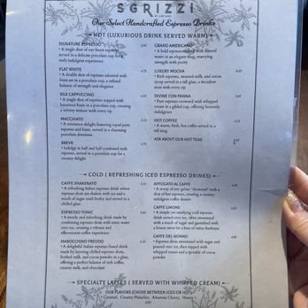 Sgrizzi By Chef Marc - 02/09/2025 - Espresso Drinks Menu - Italian Near Me - Las Vegas, Nevada Sgrizzi By Chef Marc - 02/09/2025 - Espresso Drinks Menu - Italian Near Me - Las Vegas, Nevada