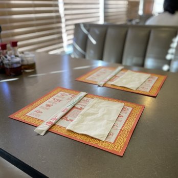 First Chinese BBQ - two place mats on a table - Barbeque Near Me - Haltom City, Texas First Chinese BBQ - two place mats on a table - Barbeque Near Me - Haltom City, Texas