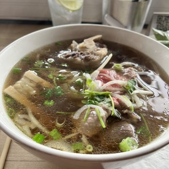 Shank & Bone - Signature Pho S&B with oxtail and bone marrow - Vietnamese Near Me - San Diego, California