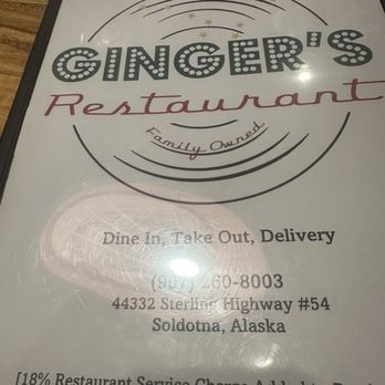 Ginger's Restaurant - Burgers Near Me - Soldotna, Alaska