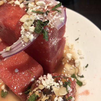 Five Restaurant - Watermelon salad - Italian Near Me - Fresno, California Five Restaurant - Watermelon salad - Italian Near Me - Fresno, California