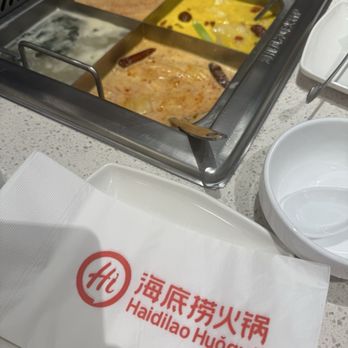 Haidilao - 4 soup bases- tom ka, miso, spicy pork, and their best seller (chicken base)! - Chinese Near Me - Mesa, Arizona