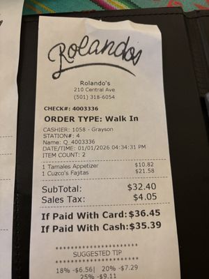 Menu photo 1 Rolando's Restaurante Hot Springs, AR Menu photo 1 Rolando's Restaurante Hot Springs, AR