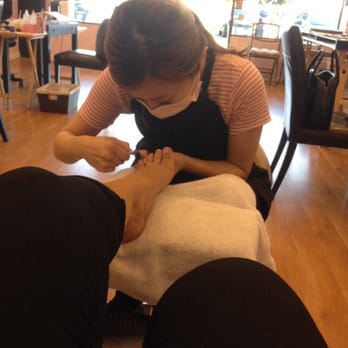 Nail Salon Aqua - Pedicure- she was detailed and super nice - Nail Salons Near Me - Lomita, California