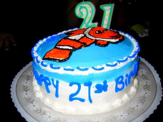 Blue Ribbon Cake by null