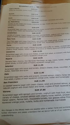 Menu photo 2 Cafe Westend Gaststättenbetriebs GmbH Munich, BY