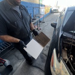 Av Smog Center - Look at the difference between the old filter and the new one!