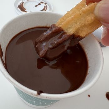 El Churro - Dark chocolate dip is little salty - Desserts Near Me - New York, New York El Churro - Dark chocolate dip is little salty - Desserts Near Me - New York, New York